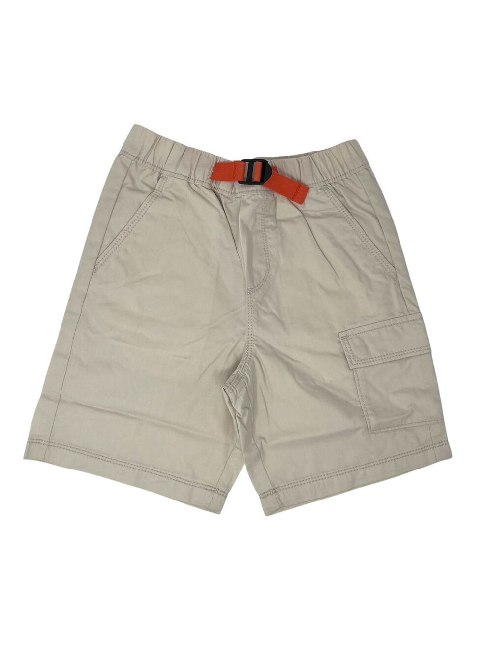 Hanna Andersson Trekker Shorts Light Oat Orange Belt NWT Cotton Cargo. Size 4.